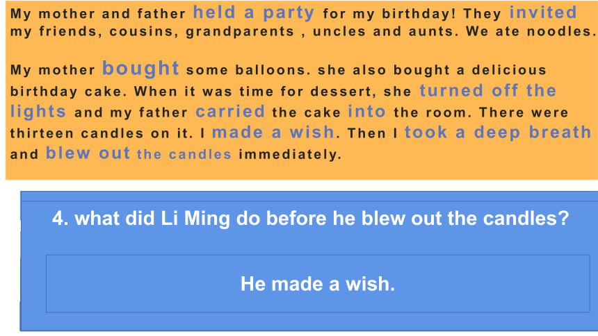 Lesson 18  Li Ming's Birthday 课件 2022-2023学年 冀教版八年级上册(共24张PPT)