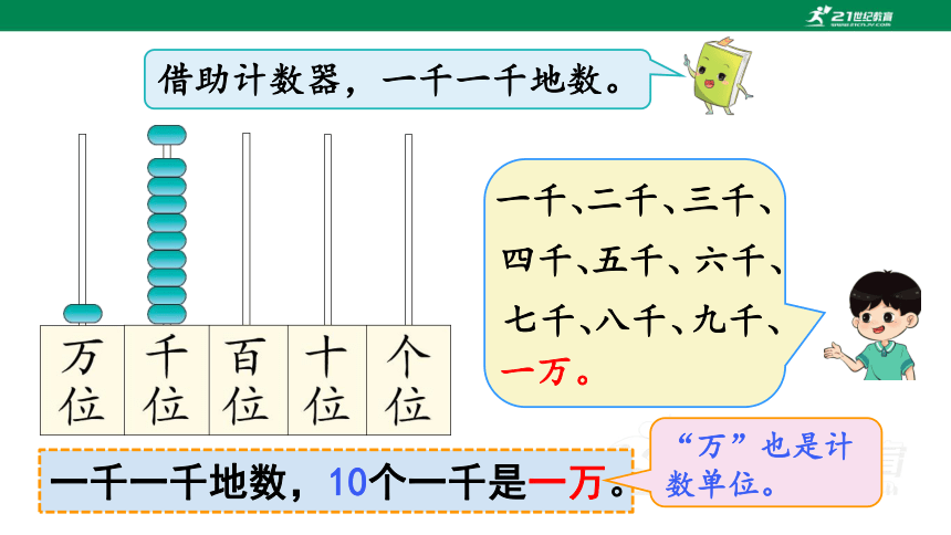 第4课时  10000以内数的认识（1） 人教版数学二年级下册第七单元教学课件(共14张PPT)