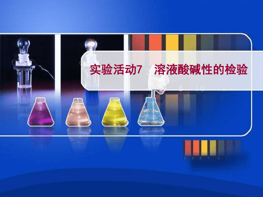 2020-2021学年人教版初中化学九年级下册第十单元 实验活动7：溶液酸碱性的检验 课件（19张PPT）