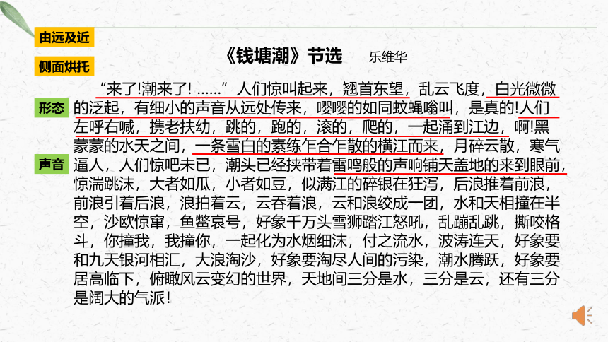 1 观潮  阅读链接：钱塘江大潮诗文赏析  课件(共12张PPT)