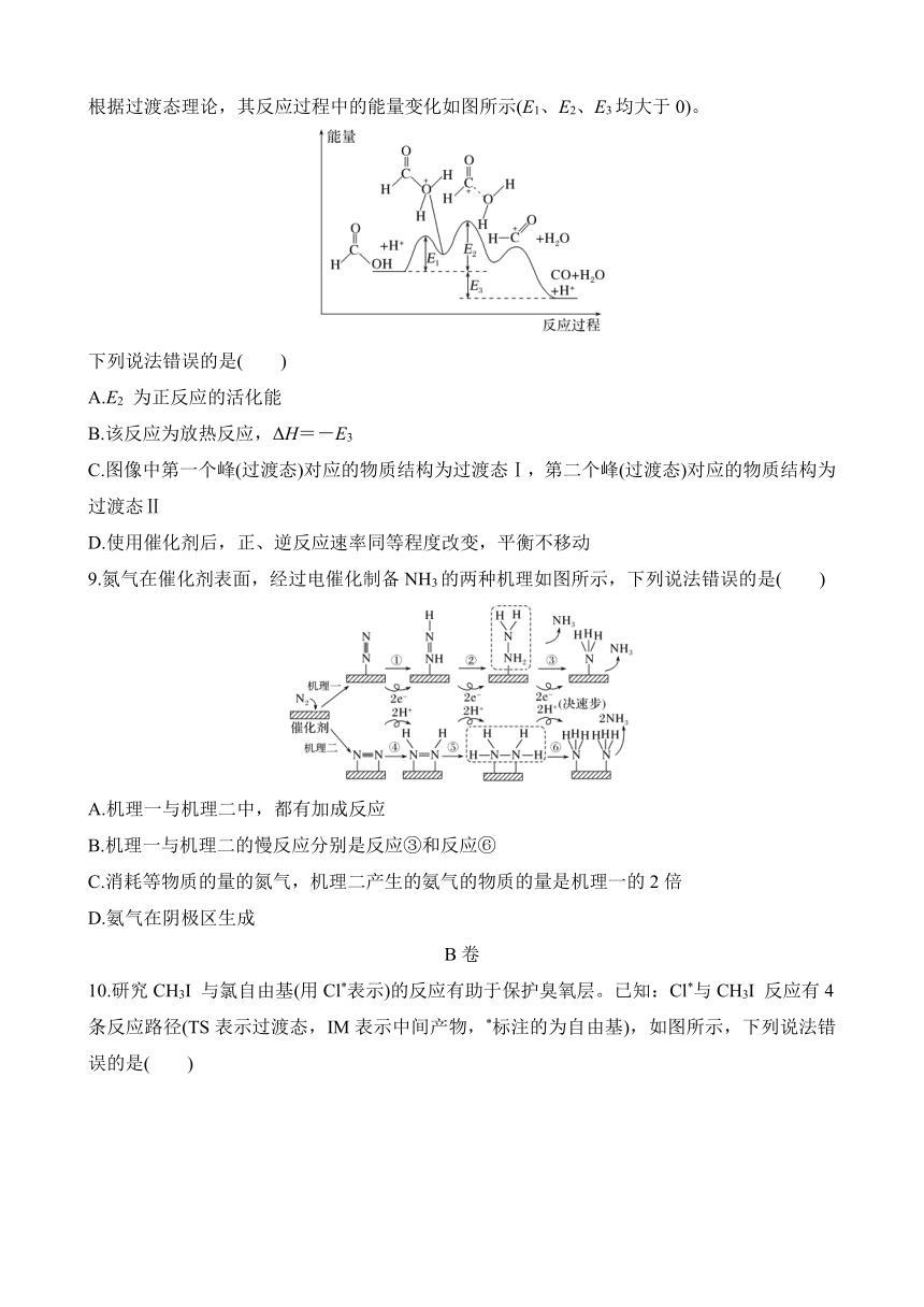 选择题突破八　反应历程(机理)分析  专项特训（含解析）2024年高考化学二轮复习