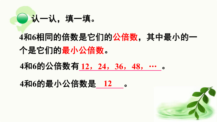 北师大版数学五年级上册 5.8 找最小公倍数 课件（16张ppt)