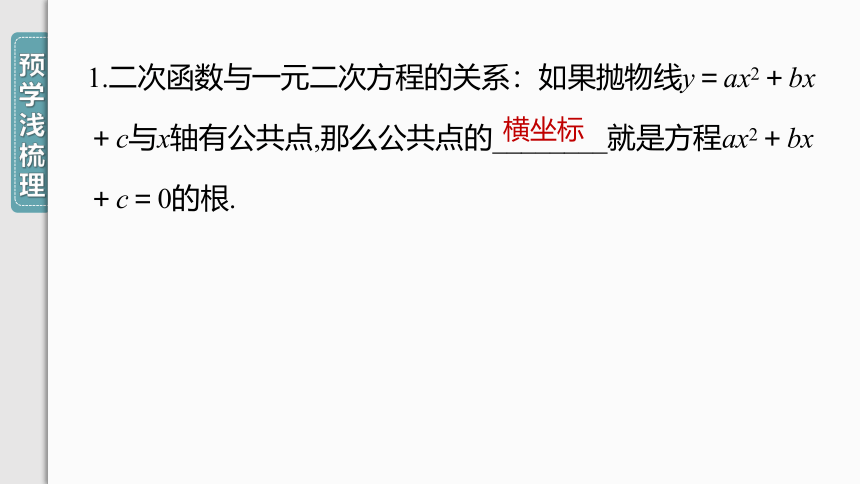 【人教九上数学学霸听课笔记】22.2 二次函数与一元二次方程 课件（共33张PPT）