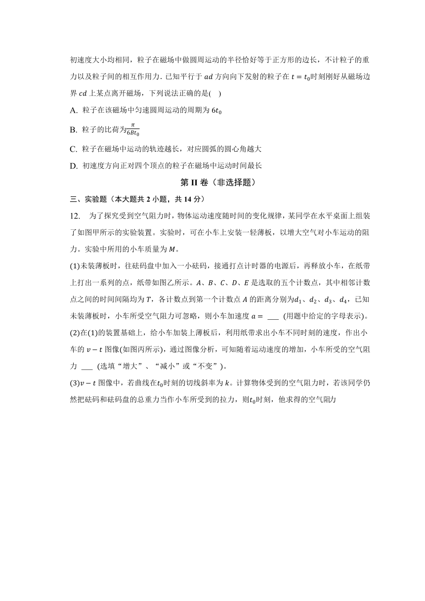 2023年湖南省新高考联盟高考物理二模试卷（含解析）