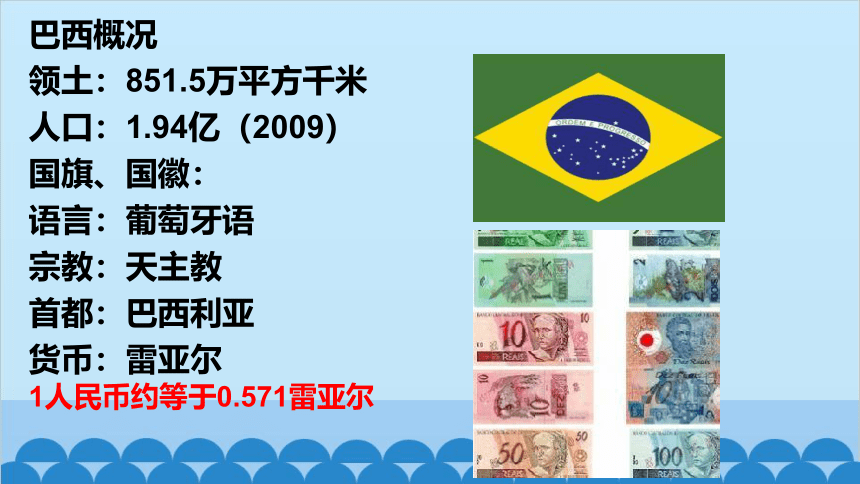 湘教版地理七年级下册 8.6巴西  课件(共18张PPT)