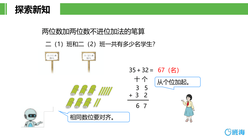 人教版(新)二上 第二单元 1.不进位加【优质课件】