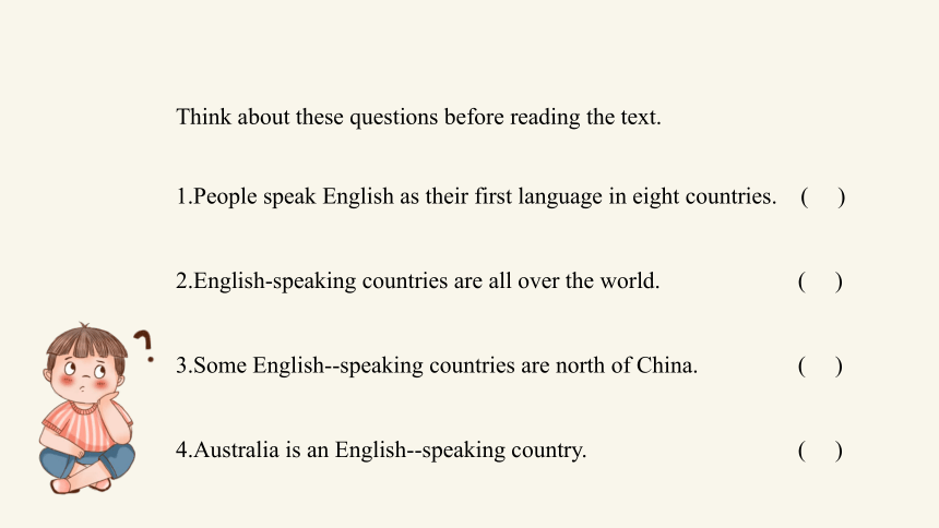 冀教版七年级上册 Unit 8 Lesson 48 English-speaking Countries 课件 (共27张PPT)