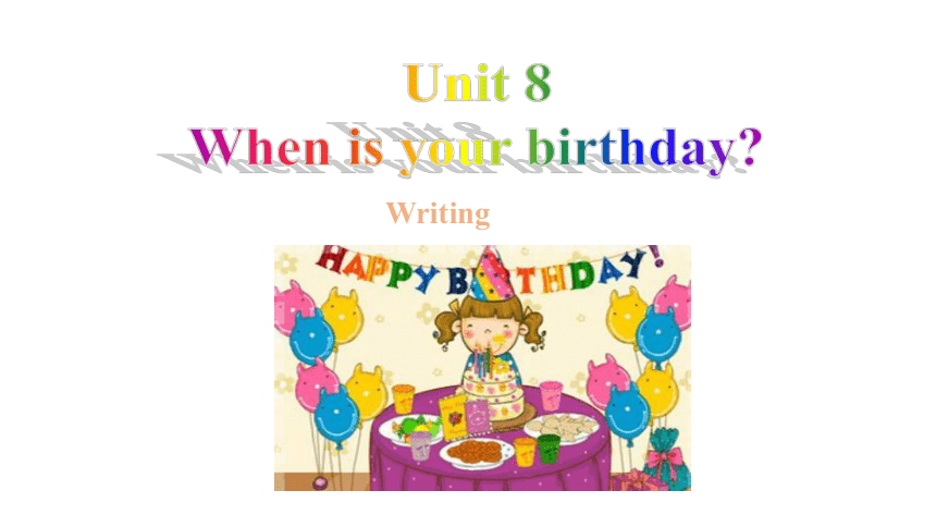 【大单元整合教学】Unit 8 Writing 作文 课件（人教版七上Unit 8 When is your birthday）