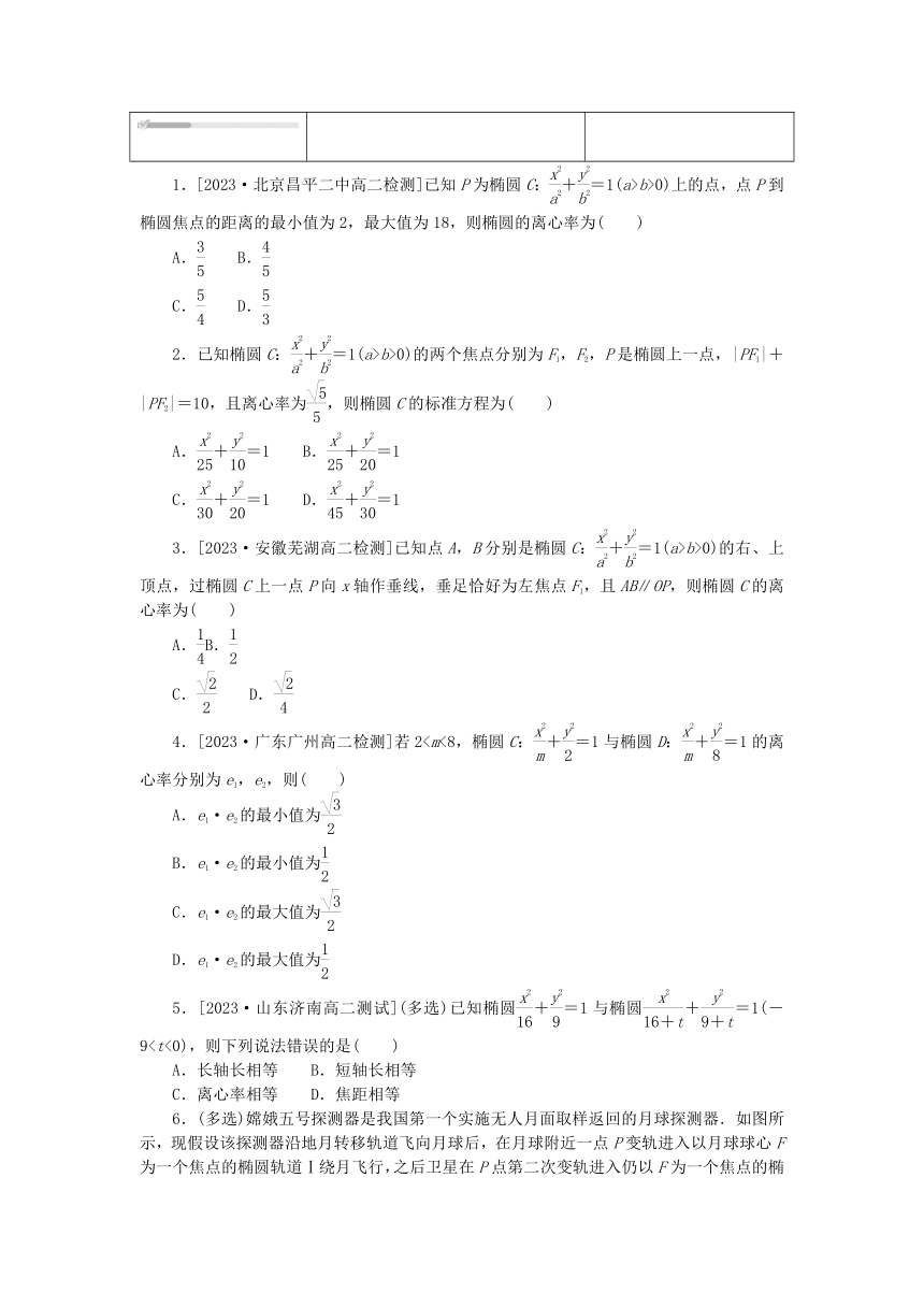 3.1.2椭圆的简单几何性质 第1课时 椭圆的简单几何性质 课时作业（含解析）