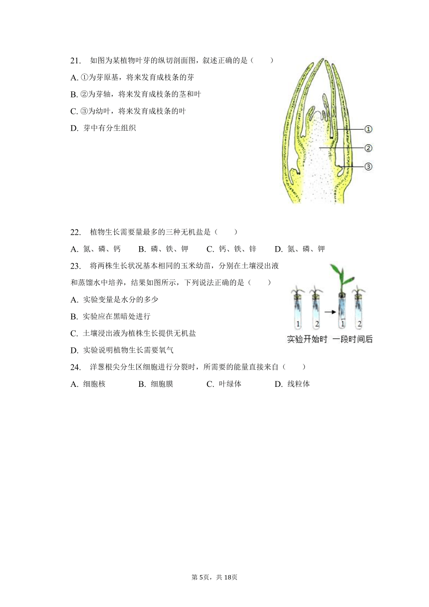 2022-2023学年山西省太原三十七中七年级（上）期末生物试卷（含解析）