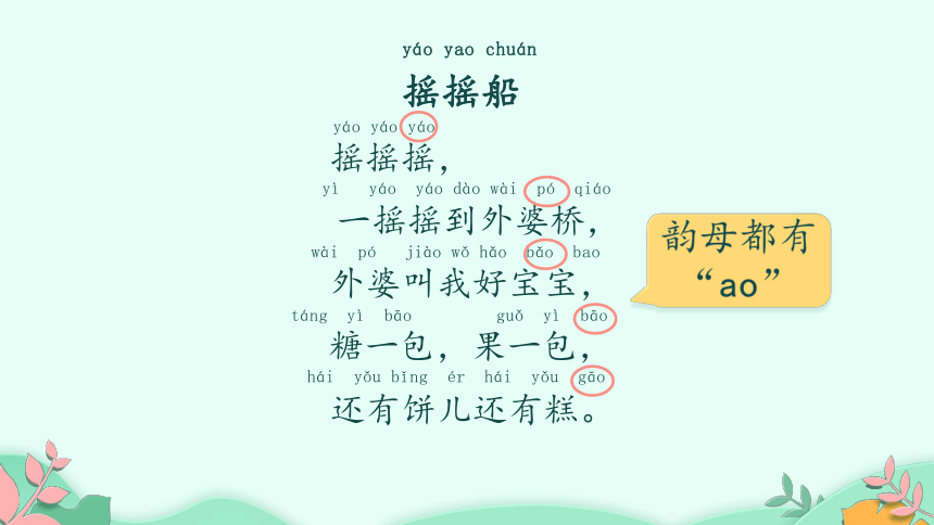 小学语文一年级下册 快乐读书吧：读读童谣和儿歌 课件(共40张PPT)