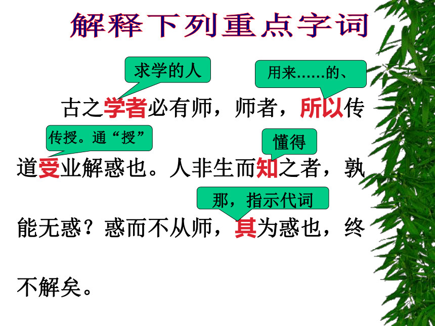 人教版高中语文必修三《师说》课件(共45页PPT）