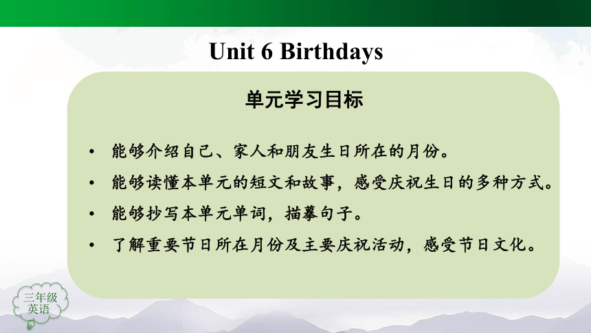 Unit 6 Birthdays 第一课时 课件（42张ppt）