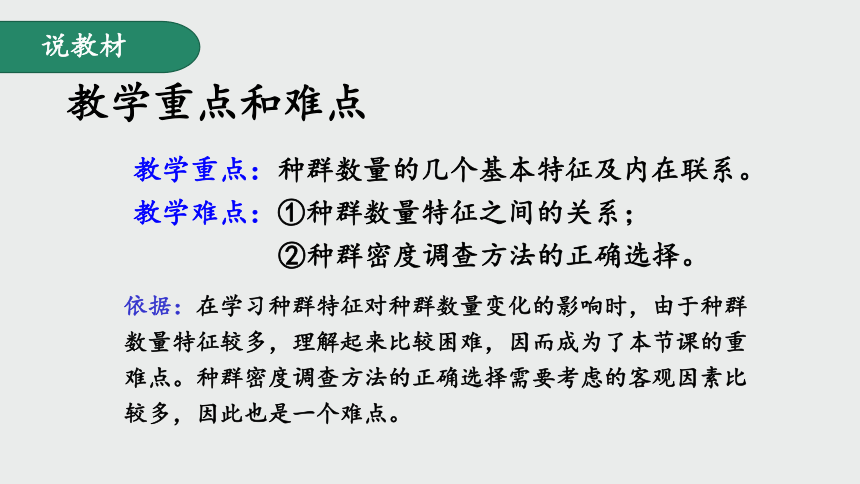 高中生物人教版（2019）选择性必修二1.1种群的数量特征 说课（共20张ppt）