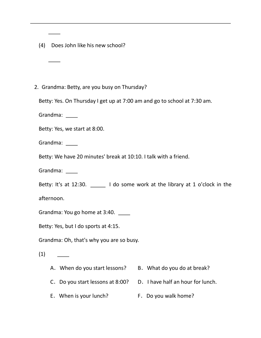 2022-2023学年冀教版七年级下册英语期末专练3（时文阅读+完型填空）（含解析）