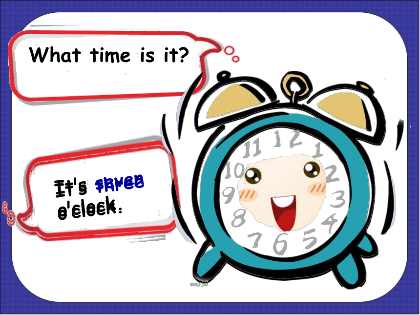 Unit 6 What time is it（Fun time-Cartoon time）课件（共35张PPT）