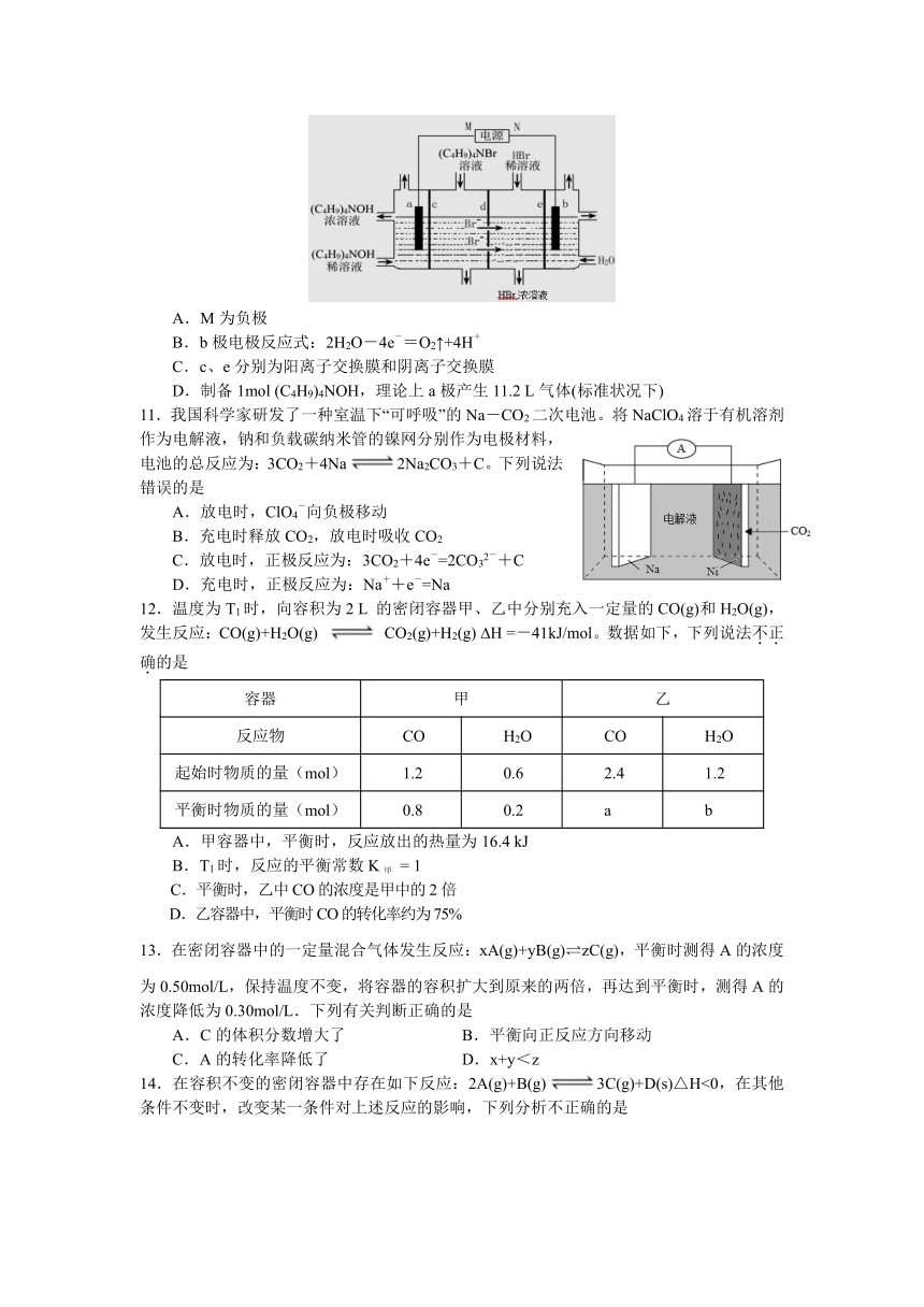 河南省南阳市第一完全学校2020-2021学年高二上学期第二次月考化学试卷（Word版含答案）