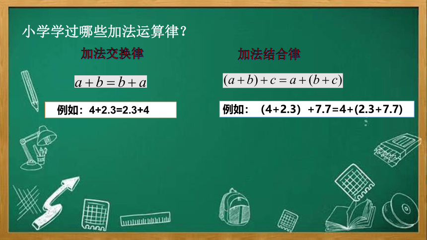 2021-2022学年华东师大版七年级数学上册 2.6.2有理数加法的运算律 课件(共18张PPT)