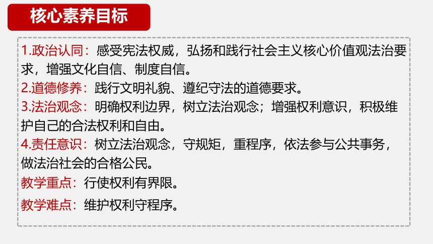 （核心素养目标）3.2 依法行使权利  课件（23 张ppt）