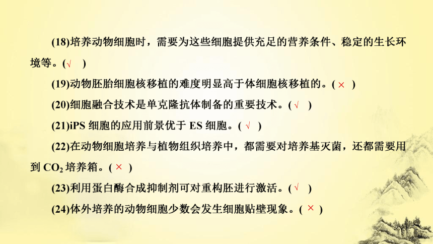 新人教生物二轮复习课件15 细胞工程(课件共62张PPT)