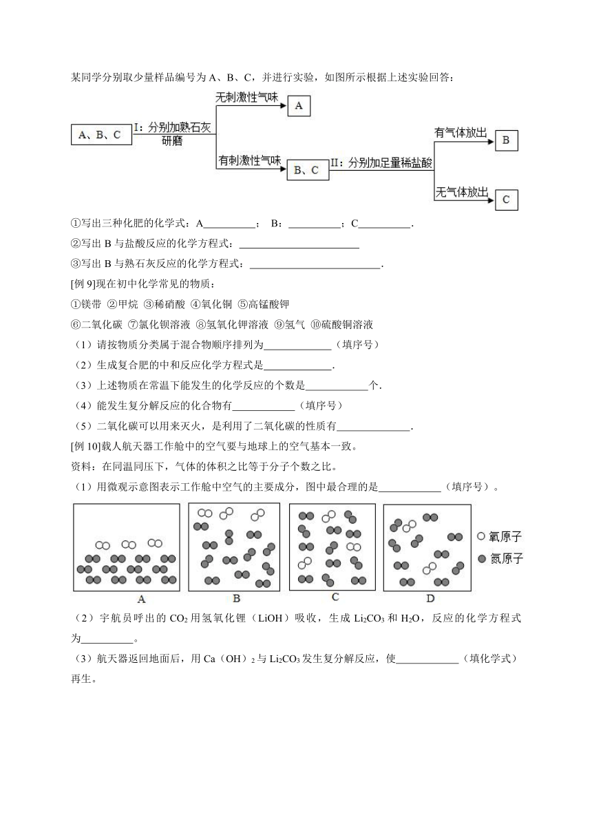 浙教版九年级暑假专题性预习讲义 第五讲 重要的盐（二） 学案（含答案）