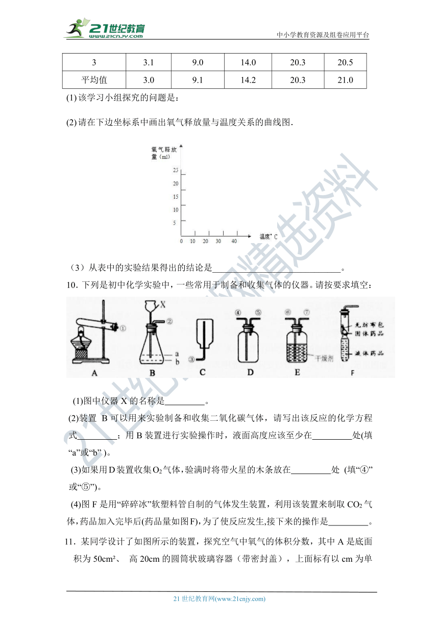 2021年浙教版八年级下册科学期末复习-提分抢先练8（含答案）