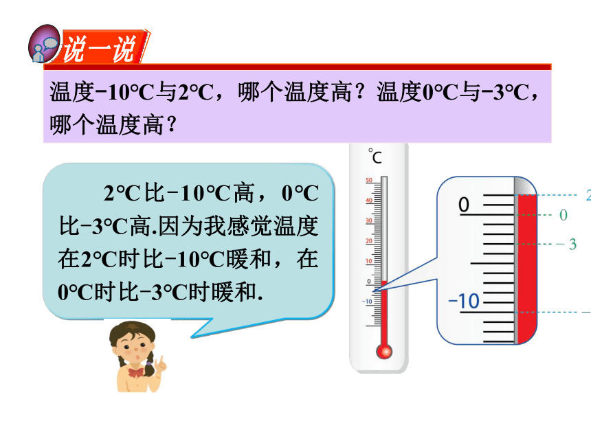 湘教版七年级数学上册1.3有理数大小的比较课件（23张）