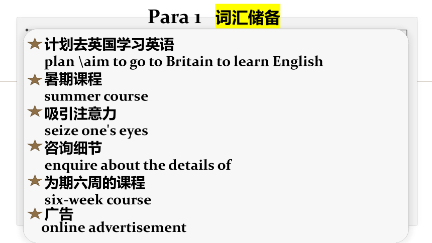 高考英语书面表达应用文写作之咨询信课件（34张PPT）