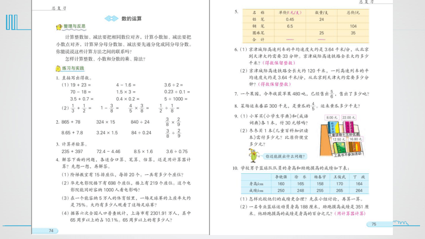 小学数学六下 苏教版 第七单元第5课时 四则运算整理与复习 自主学习课件(共16张PPT)
