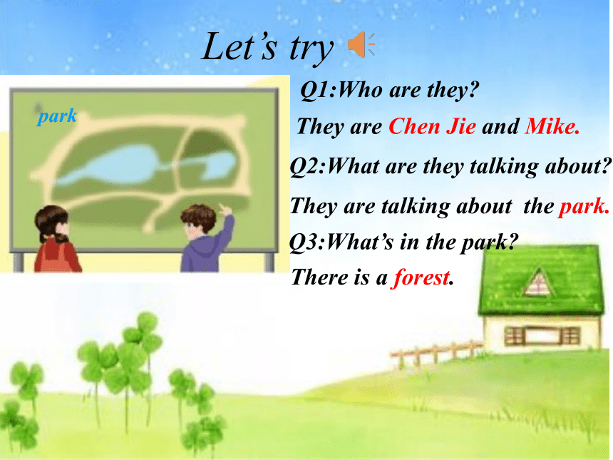 Unit 6 In a nature  park Part A Let’s talk& Let’s try课件(共16张PPT)