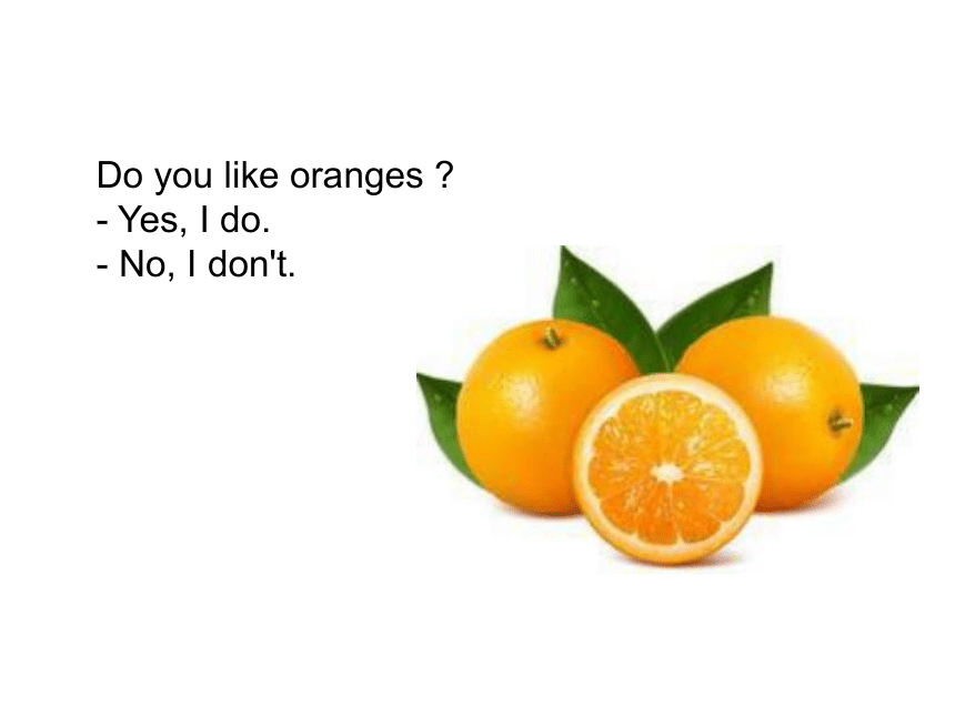 剑桥少儿英语预备级下 Unit 6 Do you like oranges课件（28张）