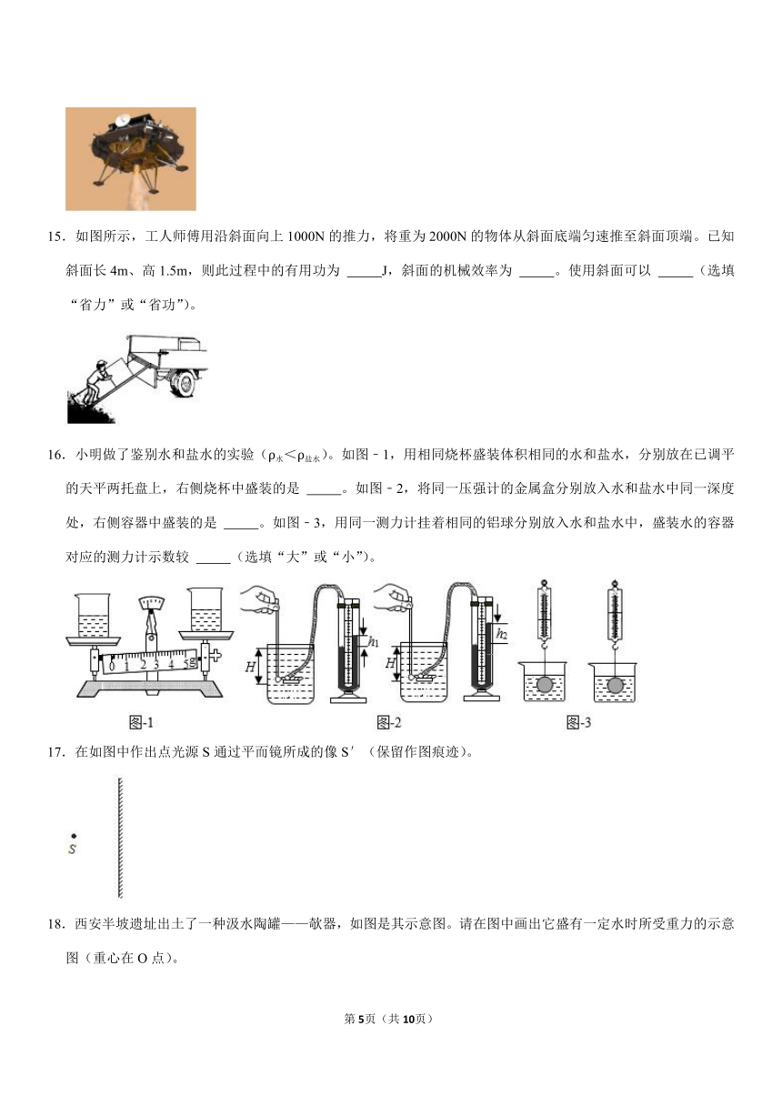 2021年陕西省中考物理试卷（pdf+无答案）