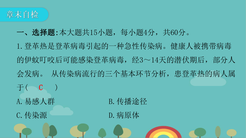 人教版生物八年级下册 第八单元第一章章末总结课件(共27张PPT)