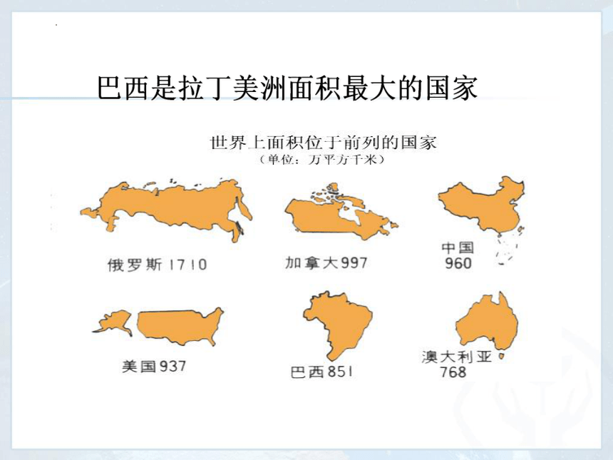 9.2 巴西 课件-2022-2023学年七年级地理下学期人教版（共40张PPT）