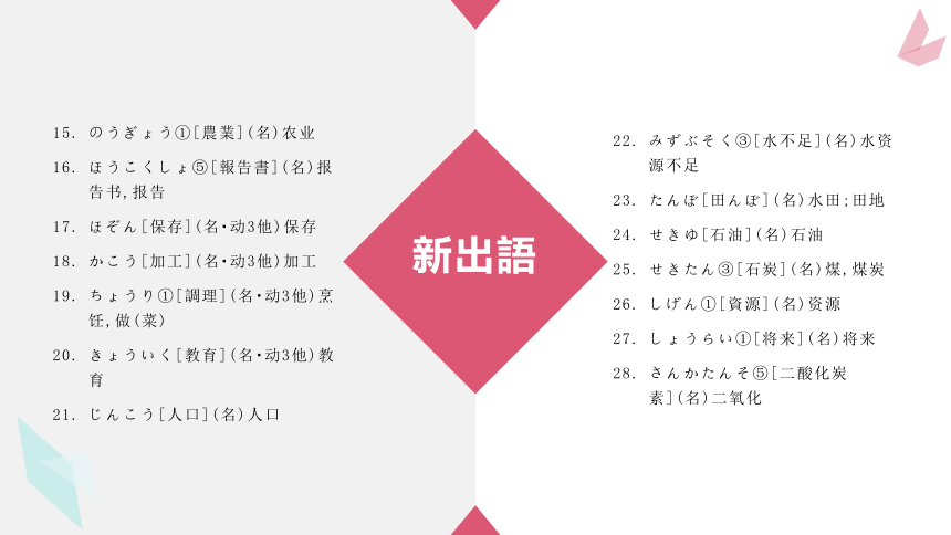 第七課 三つの節約（教学课件）19张