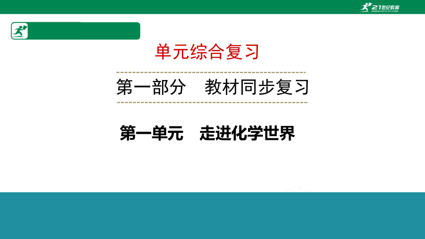 人教版九年级化学上册第一单元 走进化学世界 （复习课件54页）