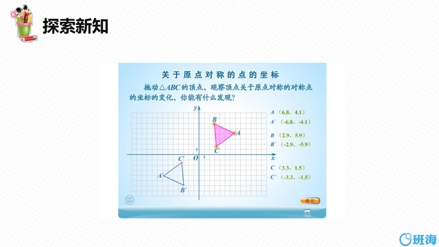 人教版（新）九上-23.2.3  关于原点对称的点的坐标【优质课件】