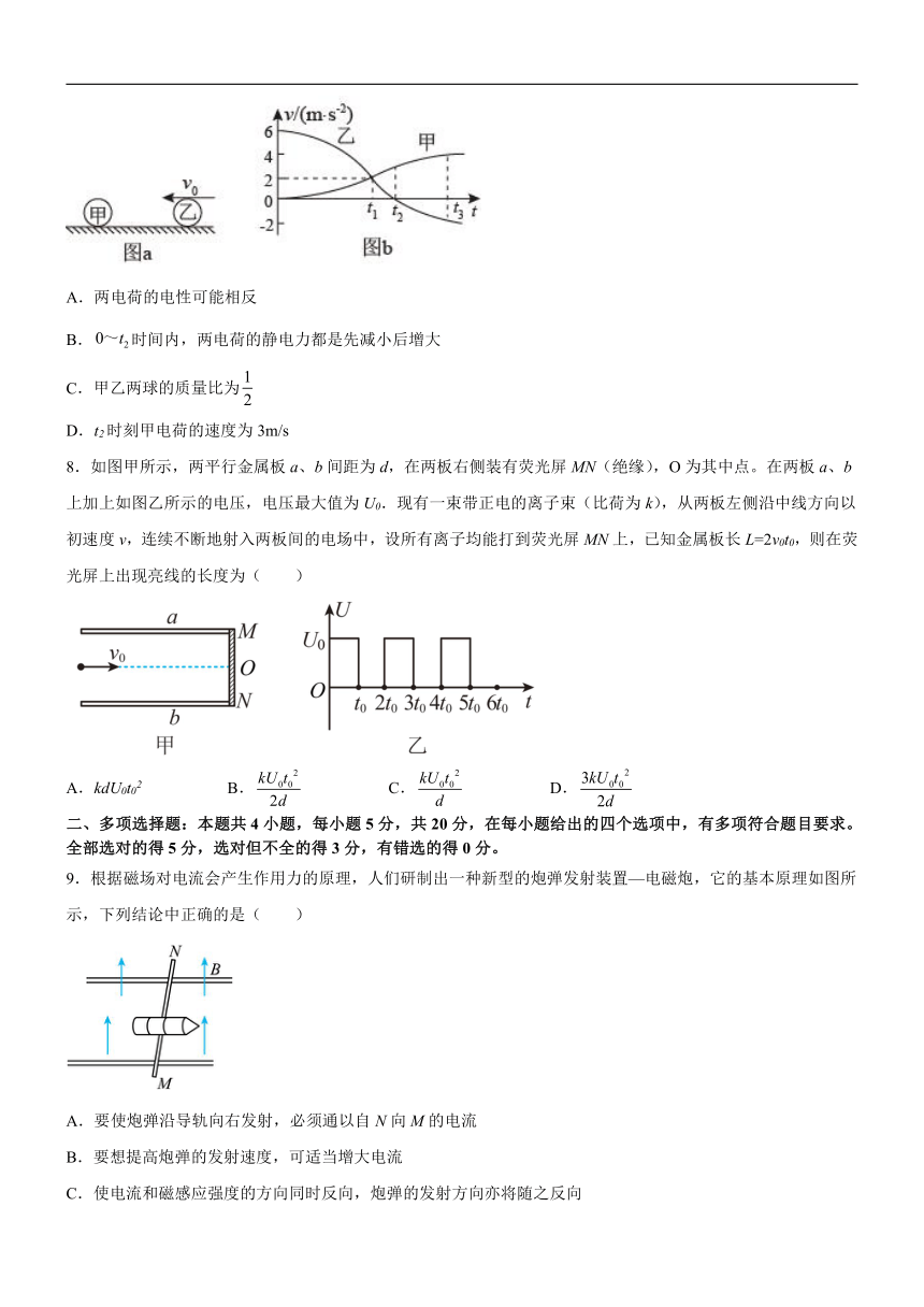 广东省名校2022-2023学年高二下学期开学考试物理试题（含答案）