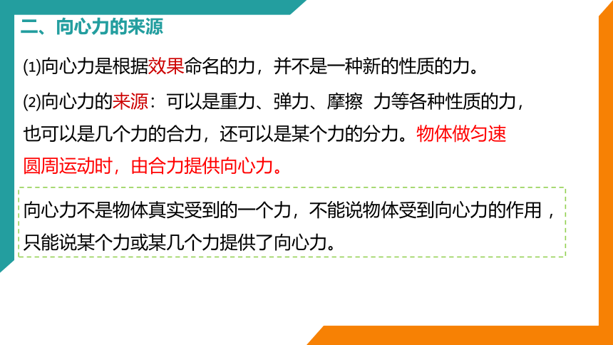 6.2 向心力（课件）高一物理 (共22张PPT) （人教版2019必修第二册）