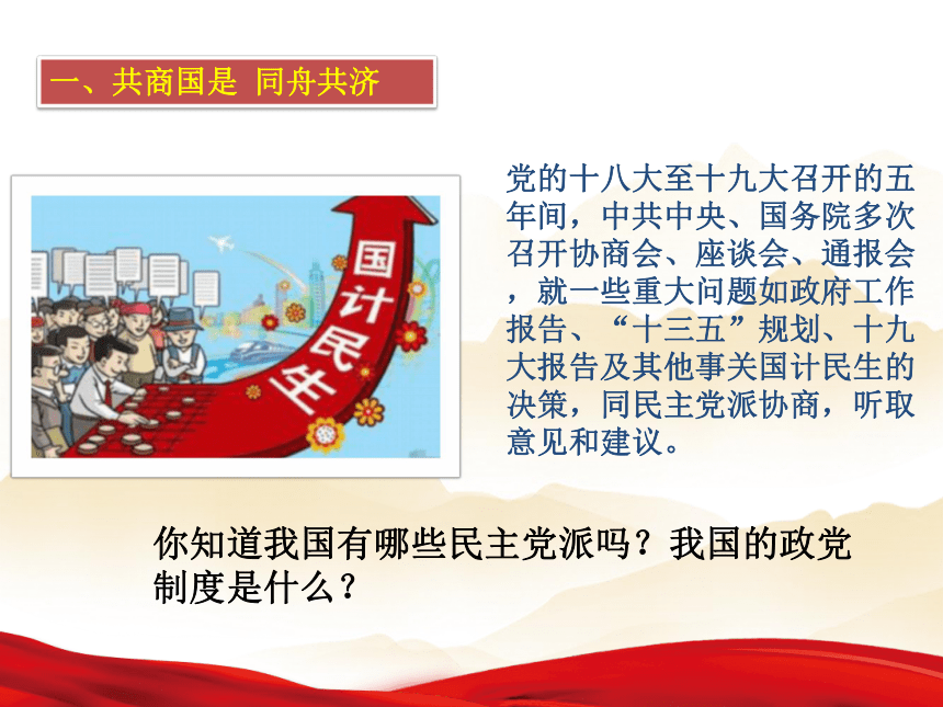 高中政治必修二7.1中国特色社会主义政党制度课件（共25张PPT）