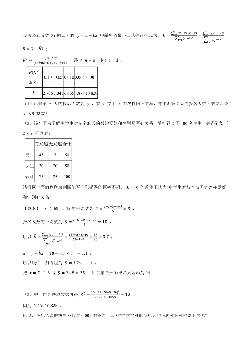 （机构适用）8.2一元线性回归模型及其应用-【新教材】2020-2021学年人教A版（2019）高中数学选择性必修第三册学案（Word版含解析）