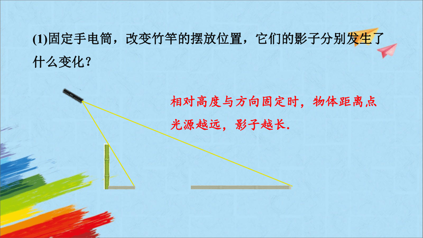 北师大版九年级上册5.1.1中心投影课件(共17张PPT)