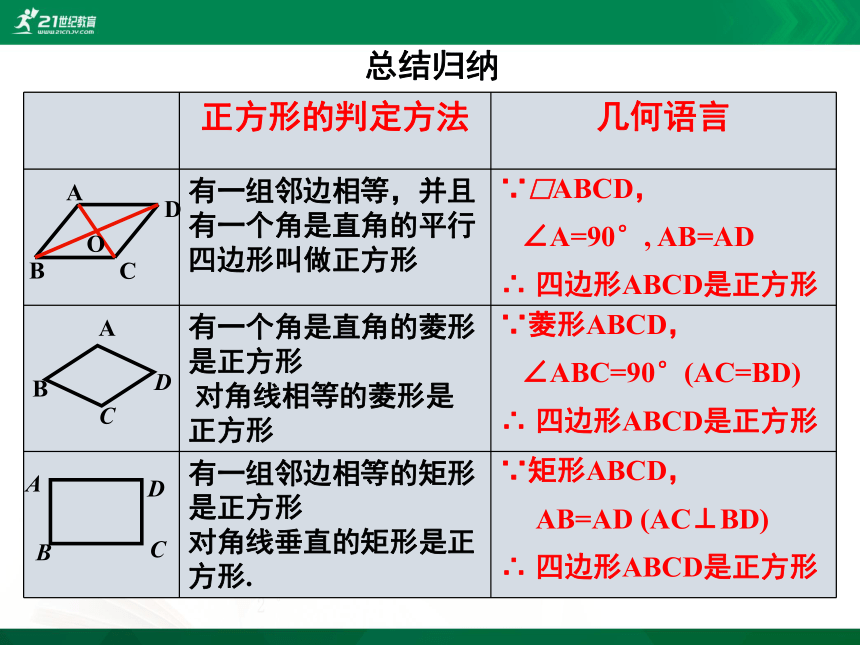 1.3.2 正方形的性质与判定课件(共31张PPT)