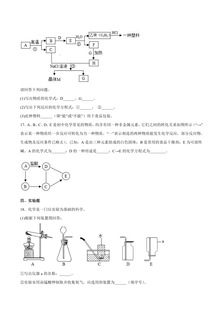 九年级化学鲁教版下册  第八单元海水中的化学测试题（含答案）