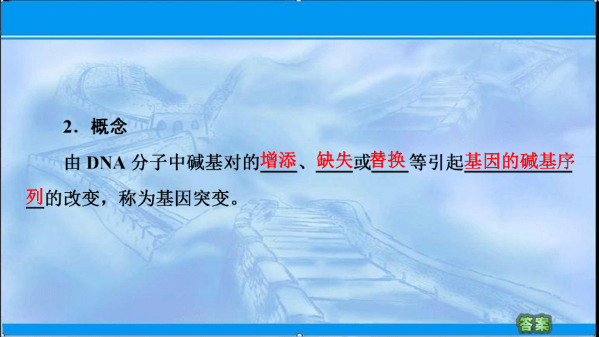 2020-2021学年苏教版（2019）高中生物： 必修2 第3章 第2节 基因突变和基因重组 课件 （85张）