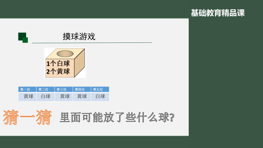 第七单元可能性摸球游戏（课件）北师大版五年级上册数学（共15张PPT）