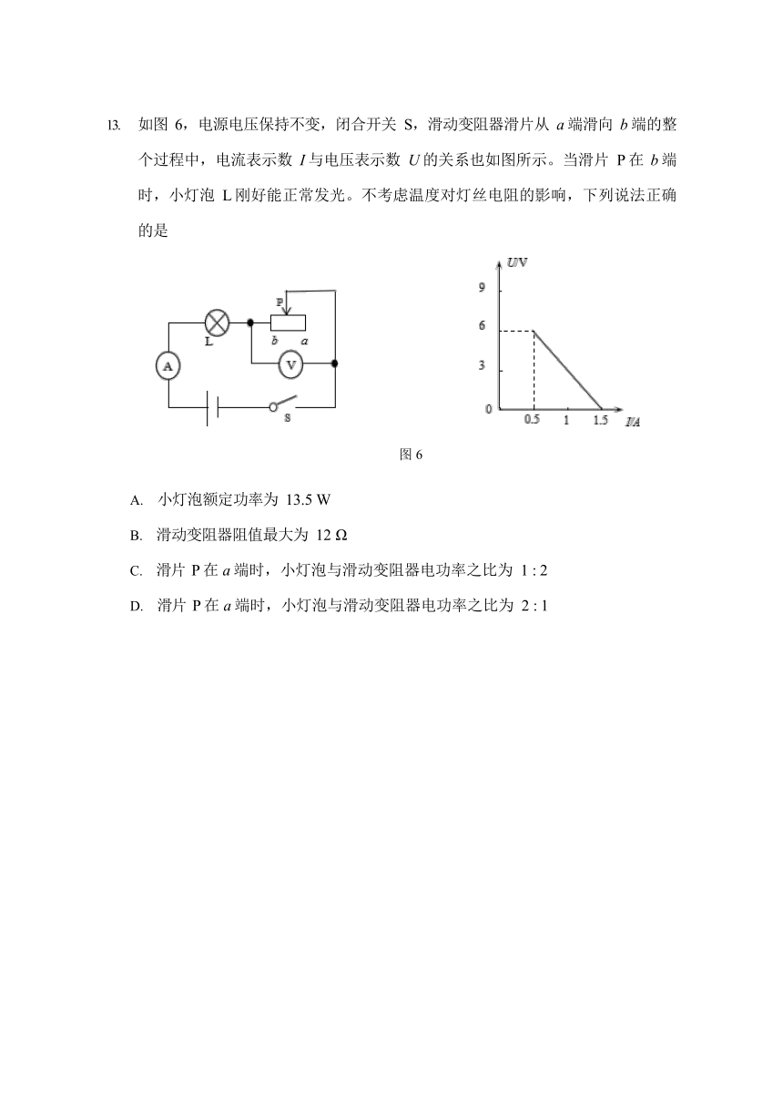 2024年天津市部分区初中毕业生学业考试模拟物理试卷（二）（含答案）