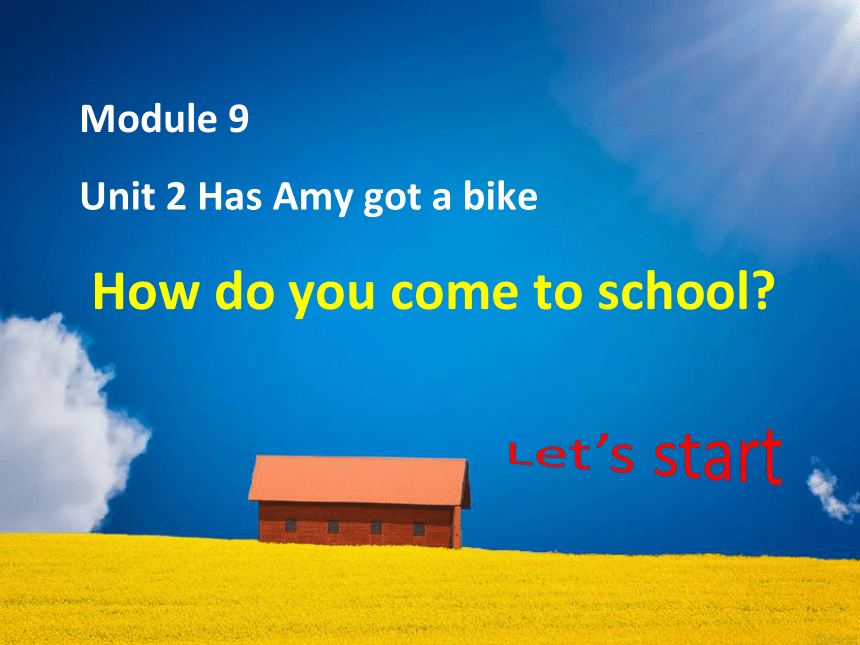 Module9 Unit 2 Has Amy got a bike？课件（共15张PPT）