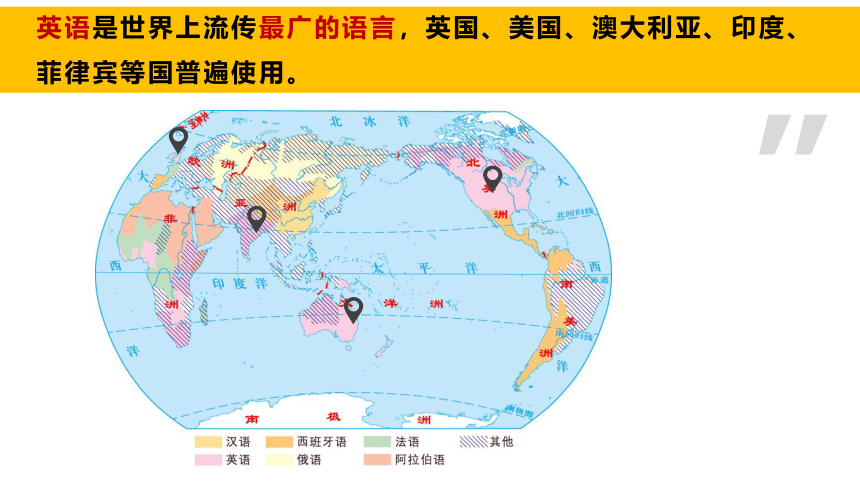 3.3世界的语言和宗教   同步课件  初中地理湘教版七年级上册2022-2023学年(共30张PPT)