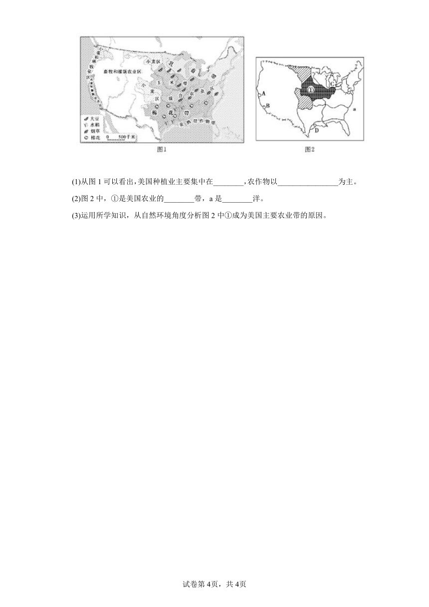 3.1 家住平原 同步练习（含解析）2022-2023学年浙江省人教版人文地理七年级上册